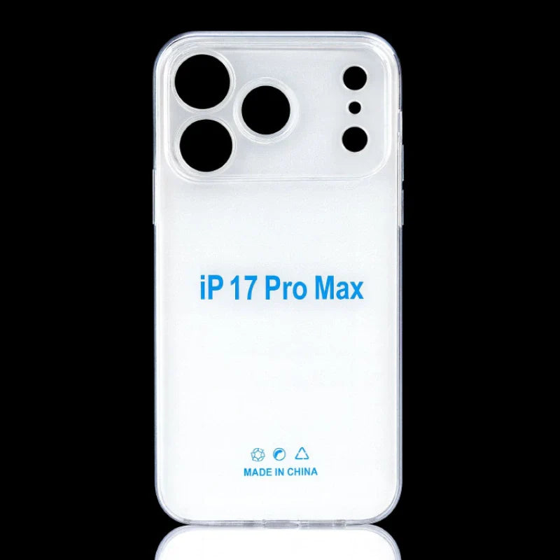 Clear gel case with precut camera holes