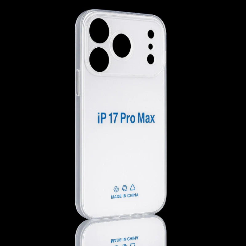 Clear gel case with precut camera holes