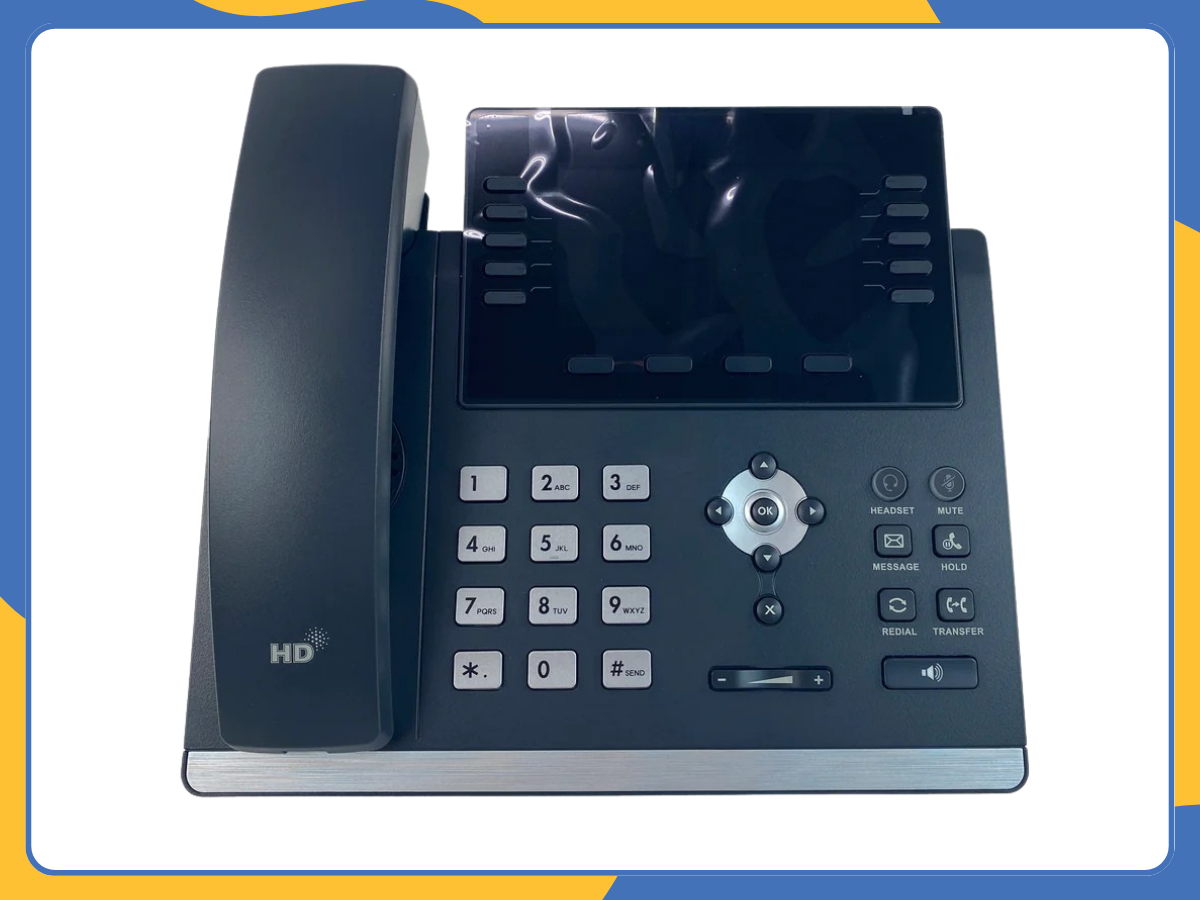 Yealink SIP-T46U Ultra-Elegant Gigabit IP Phone HD Voice | PoE | 16 Lines | VoIP