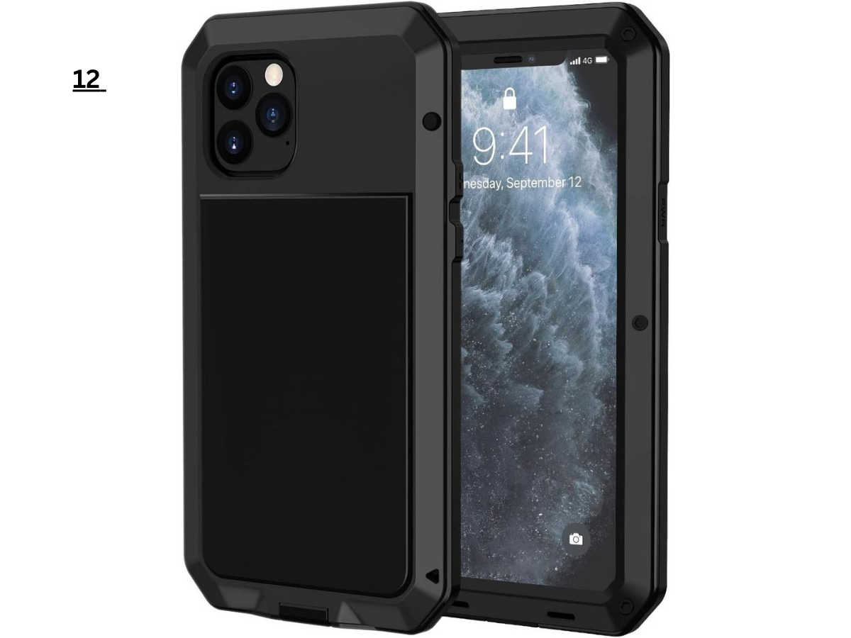 Aluminum Heavy Duty Armor Military Screw Case for iPhone 7-16 Pro Max & S21-S24