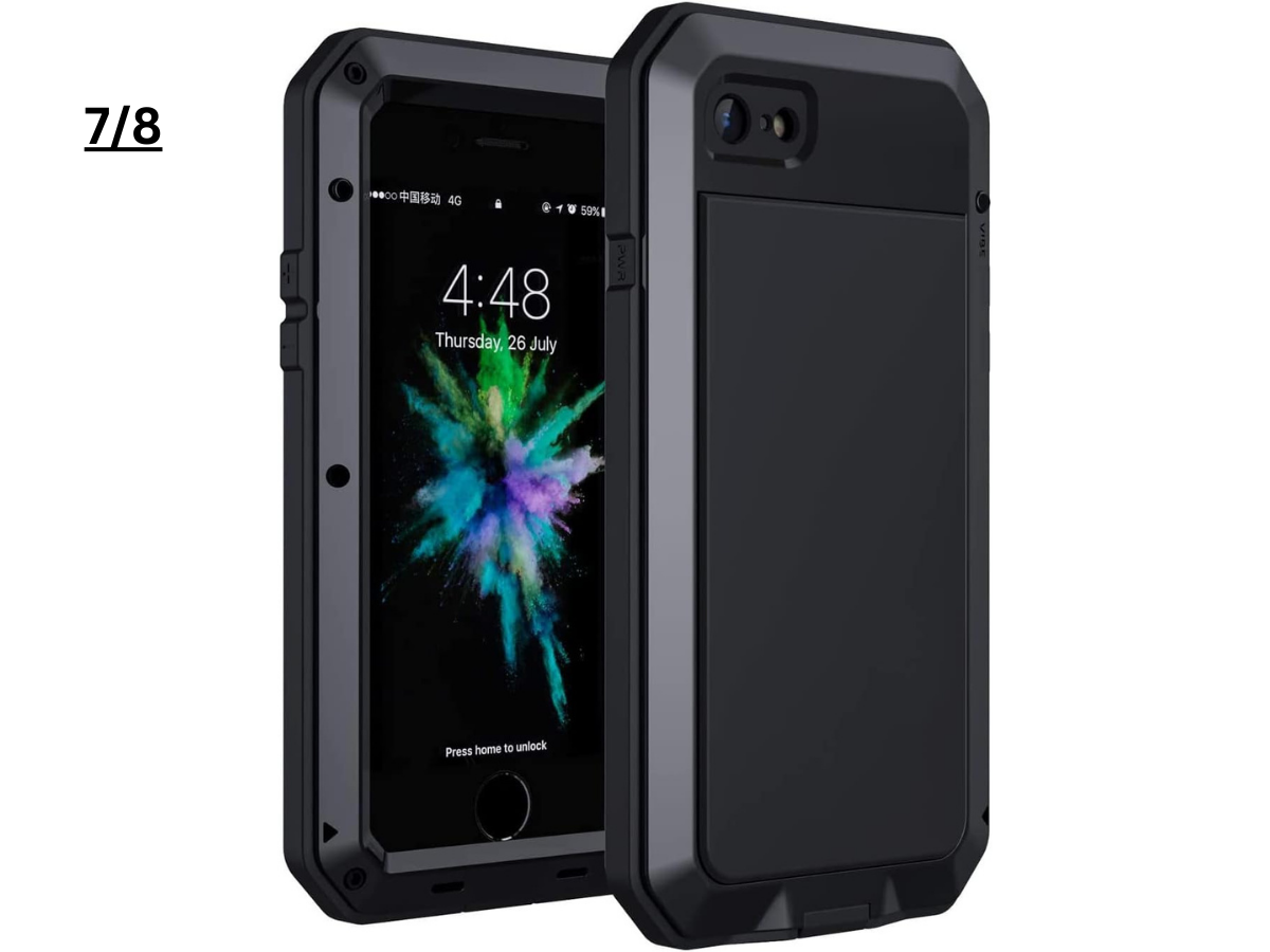 Aluminum Heavy Duty Armor Military Screw Case for iPhone 7-16 Pro Max & S21-S24