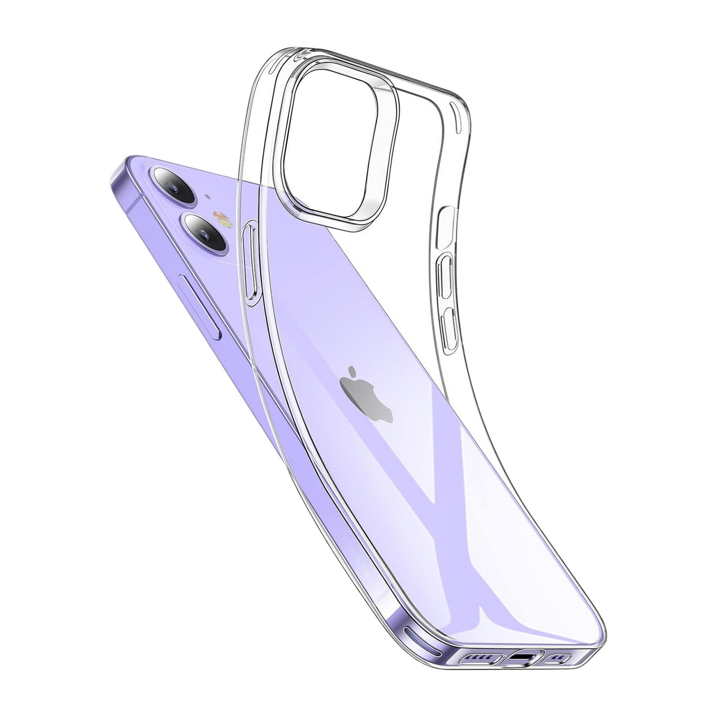 Silicone Clear Case for iPhone 16 15 14 Pro Max Plus 13 11 12 XR 7 8 Shockproof