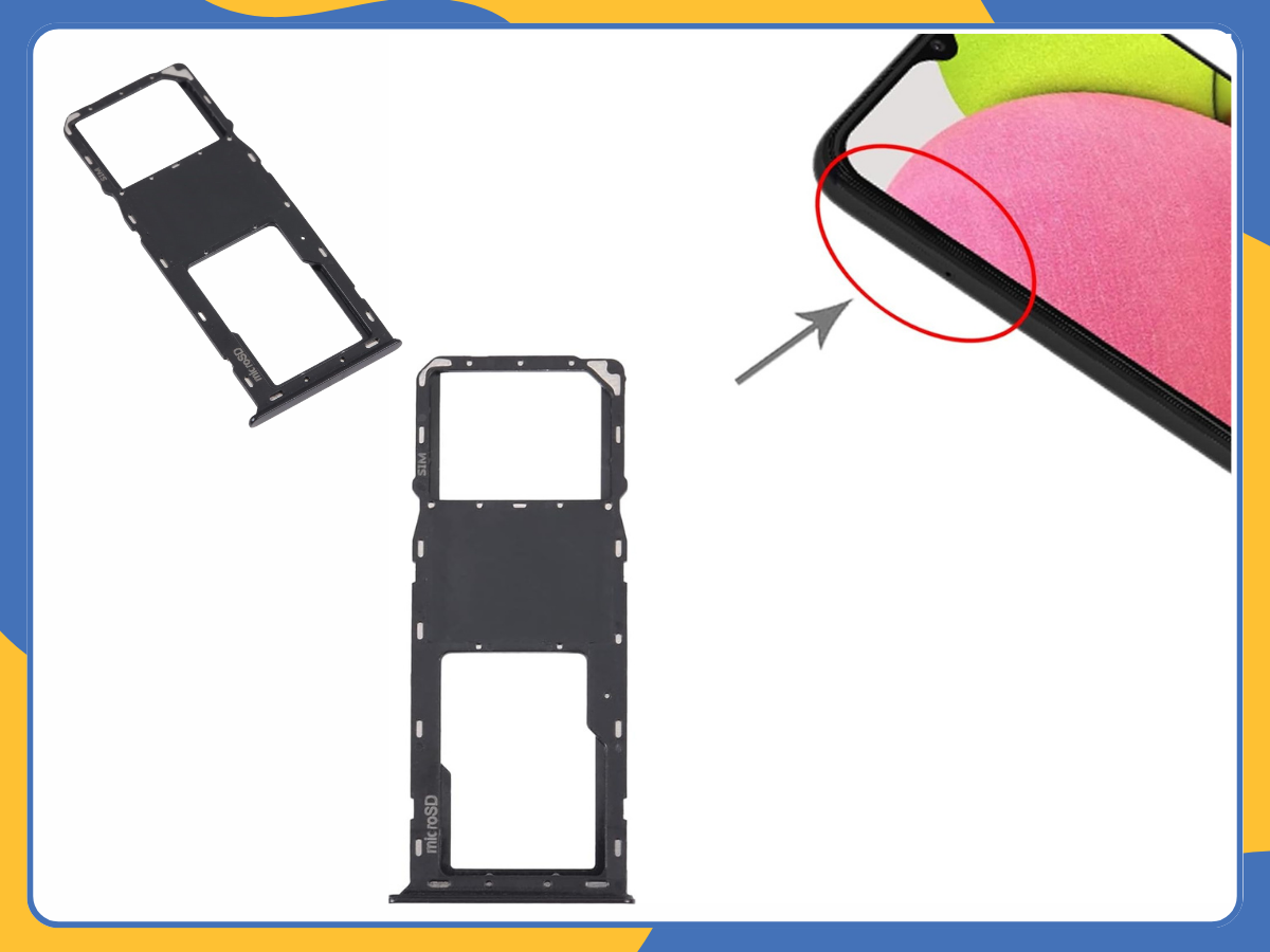 For Samsung Galaxy A03s SM-A037F Single/Dual SIM SD Card Tray Replacement UK