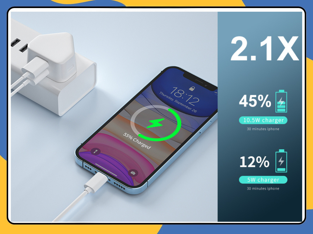 UK 3 Pin Dual USB Wall Charger Plug Mains Fast Charging 2-Port Adapter for Phone