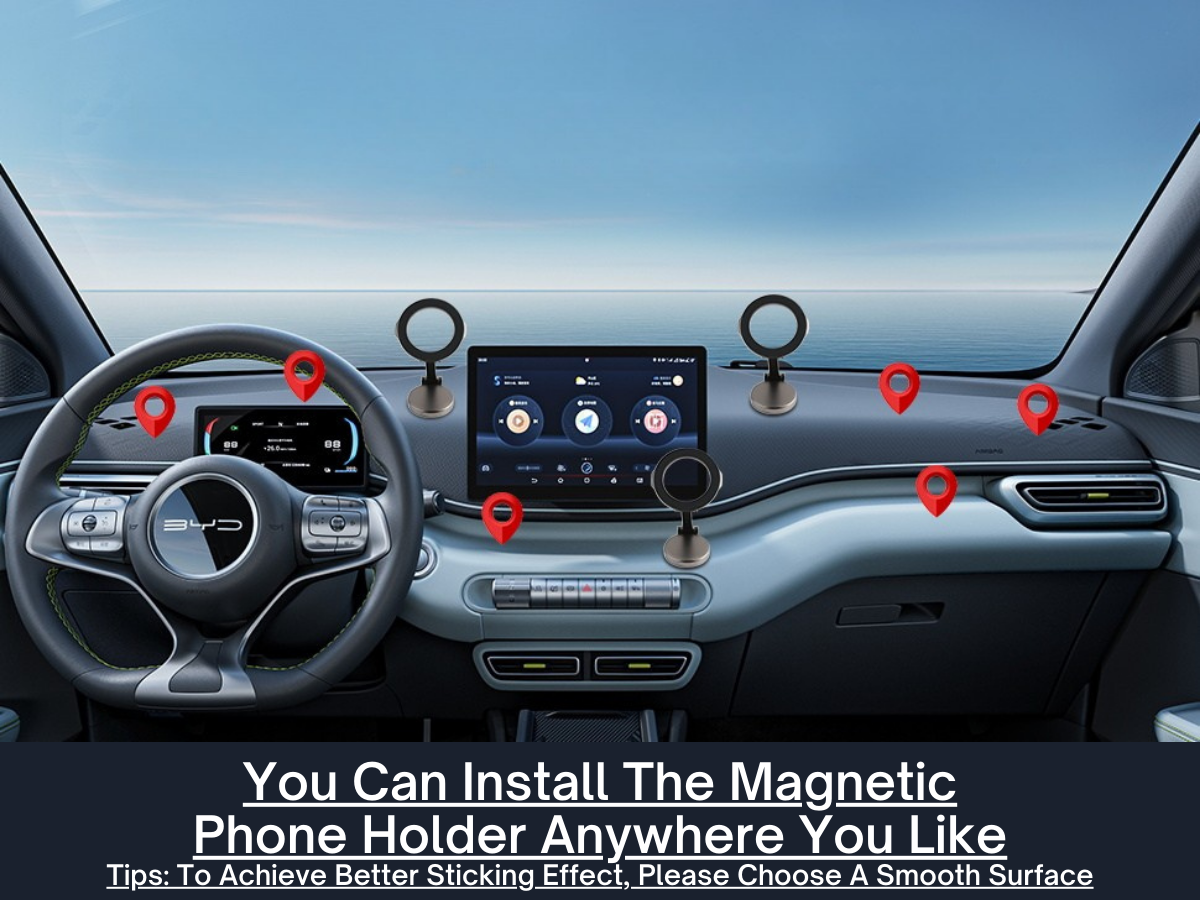 MagSafe Holder for iPhone 16 15 14 13 Pro Max & Samsung Magnetic 360° Car Mount