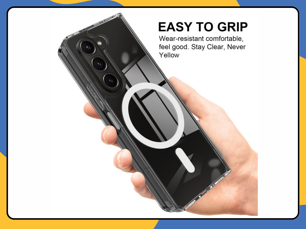 Magnetic Clear Case For Samsung Galaxy Z Fold 4 5 6 Shockproof Slim Bumper Cover