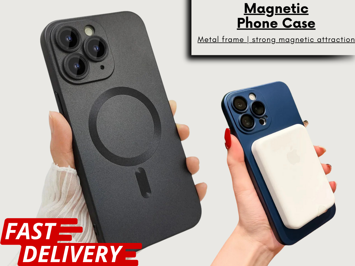 For iPhone 16 Pro Max MagSafe Case Matte Shockproof Magnetic Slim Cover