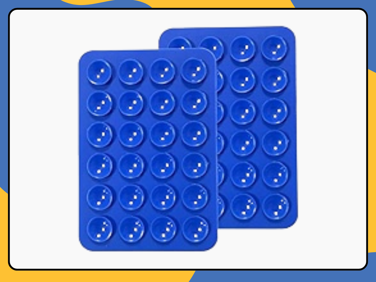 Silicone Suction Cup Phone Holder Sticky Adhesive Mount Pad for Desk, Glass UK