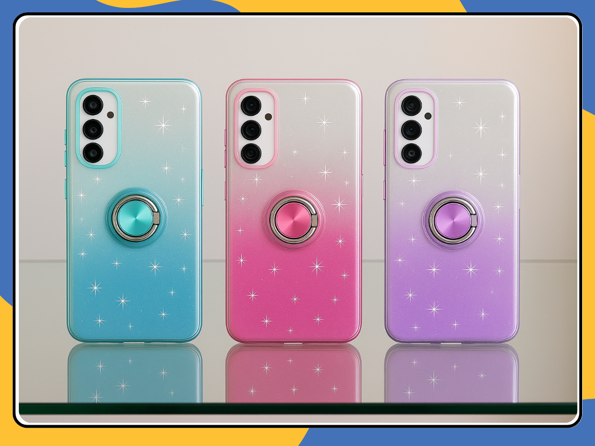 Glitter Ring Holder Shockproof Case For Samsung Galaxy A15 Phone Cover UK