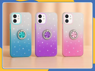 Glitter Magnetic Shockproof Ring Holder Case For Apple iPhone 12 Phone Cover UK