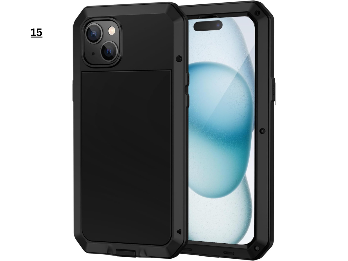 Aluminum Heavy Duty Armor Military Screw Case for iPhone 7-16 Pro Max & S21-S24