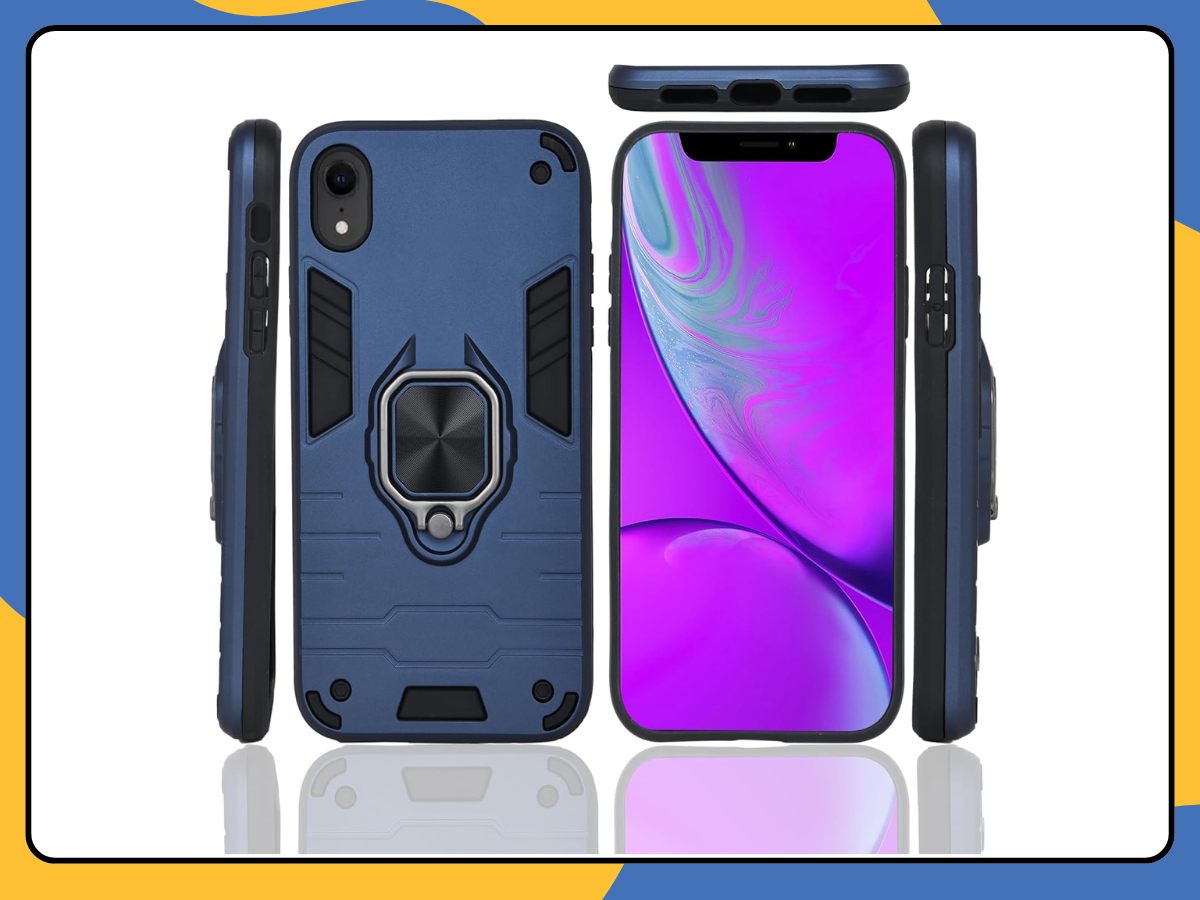 Shockproof Ring Armor Stand Case Cover For iPhone 6 7 8 Plus X XS 11 12 Pro Max