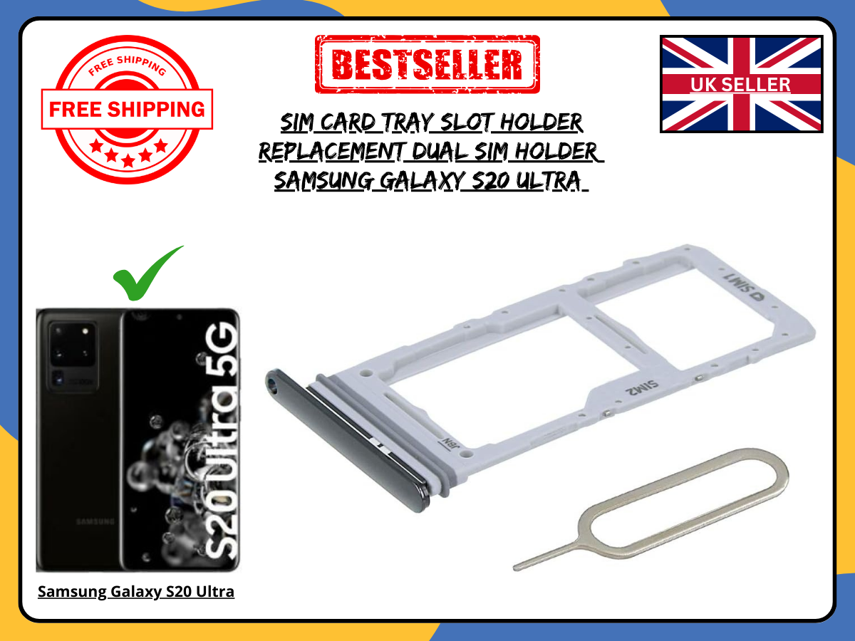 For Samsung Galaxy S20 Ultra SM-G988B SIM Card Tray Holder Replacement UK Stock