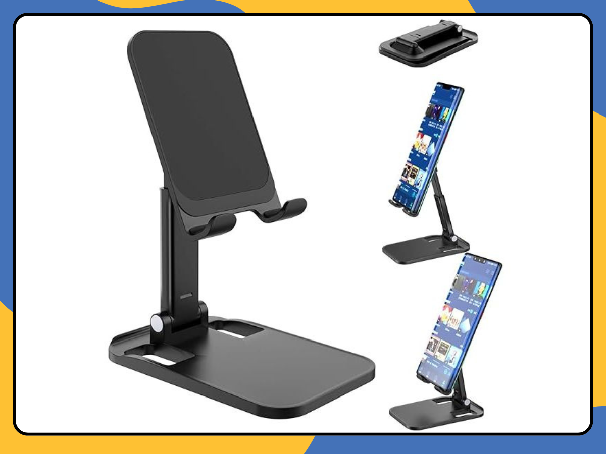 Phone Stand Tablet Mount Fordable Desktop Holder Cradle Dock Universal Mobile UK