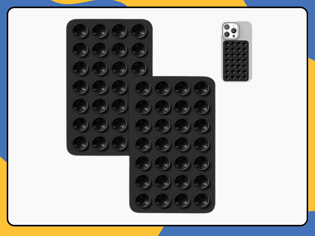 Silicone Suction Cup Phone Holder Sticky Adhesive Mount Pad for Desk, Glass UK