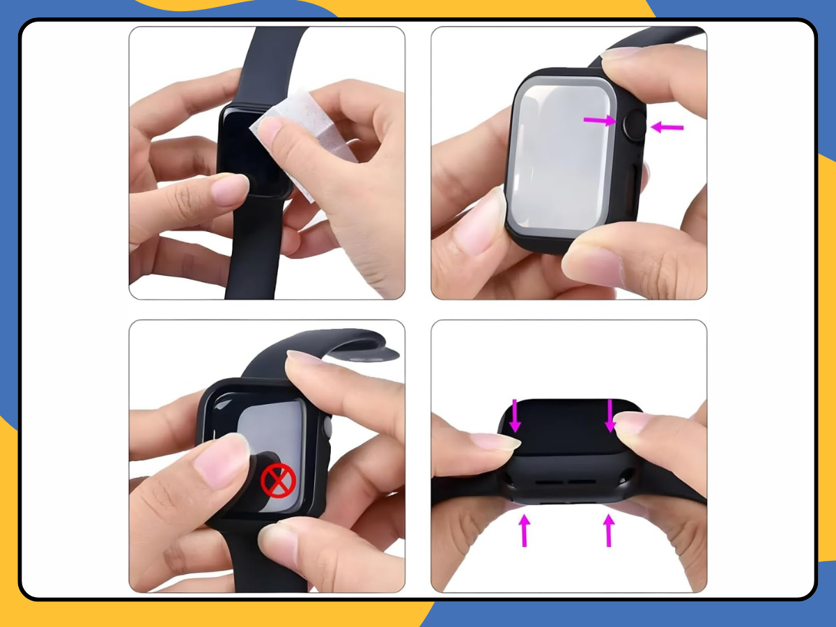 Apple Watch Case GEL TPU Cover Screen Protector For iWatch 7 8 9 6 5 4 SE Series