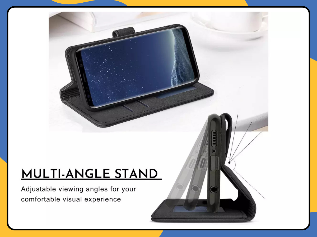 For Samsung Galaxy S8 - S8 Plus Leather Wallet Flip Case Cover Magnetic Stand UK