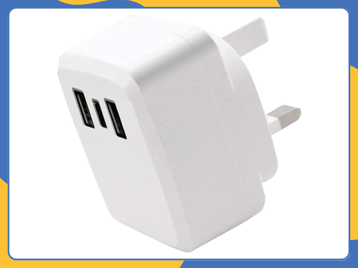 USB-C 20W PD Plug Charger For iPhone Samsung 3 Port Adaptor Fast Charging UK