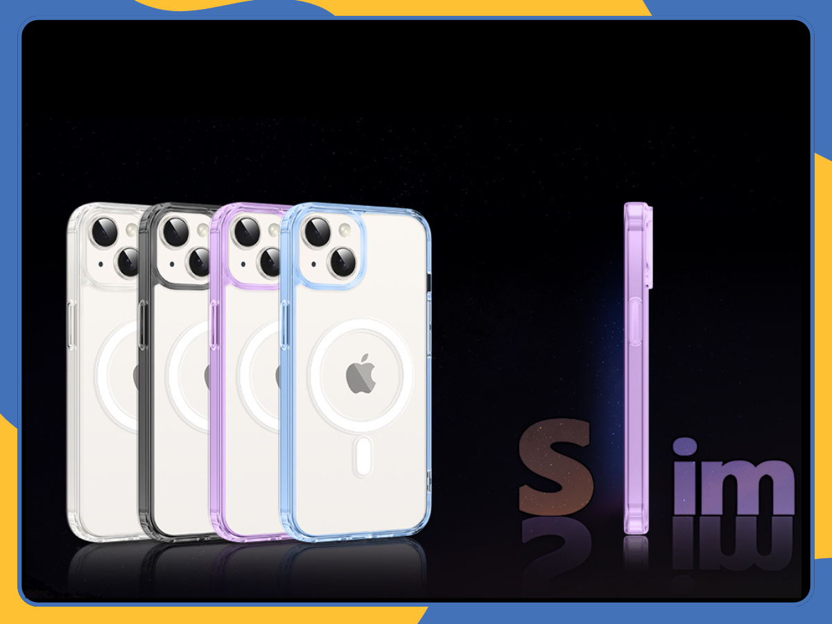 Clear Magnetic iPhone 15 14 13 12 Pro Max Case MagSafe Shockproof Silicone Cover