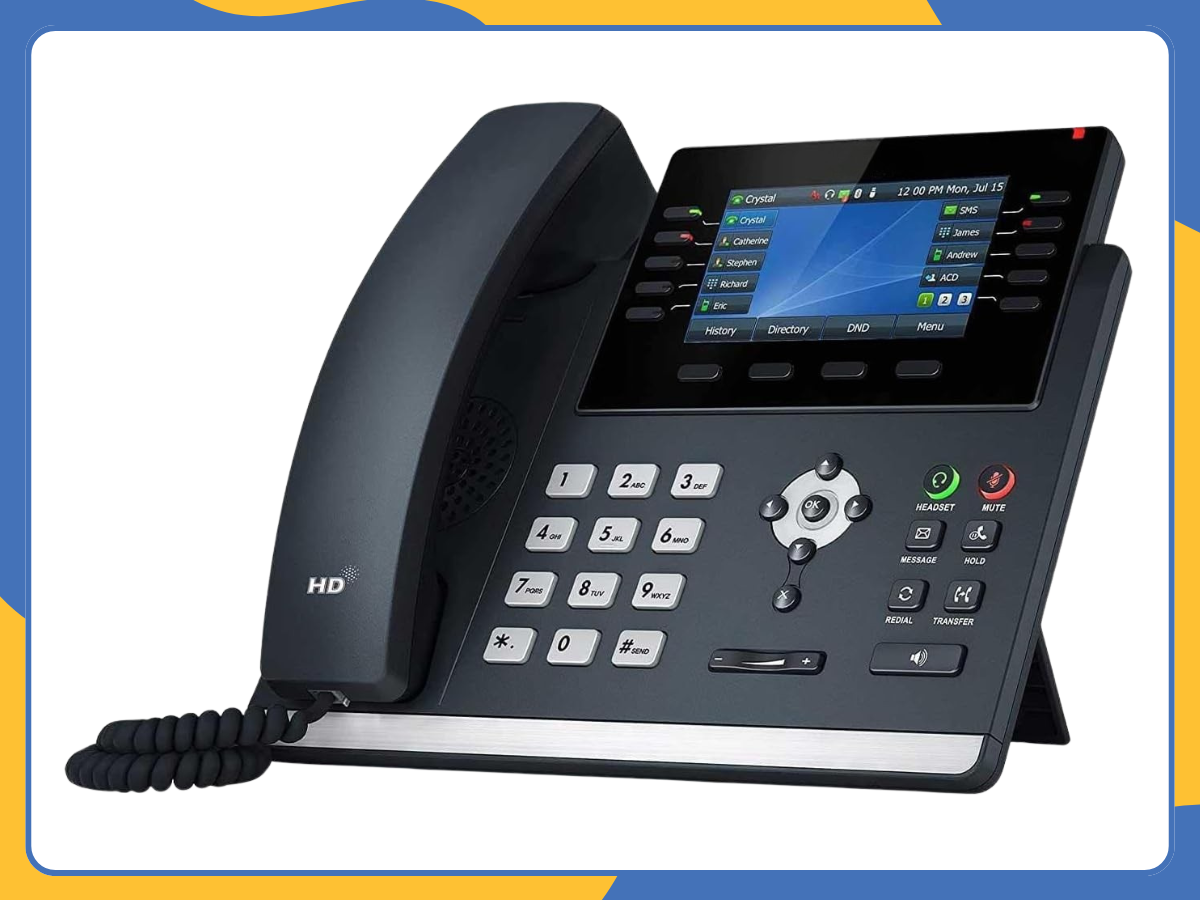 Yealink SIP-T46U Ultra-Elegant Gigabit IP Phone HD Voice | PoE | 16 Lines | VoIP