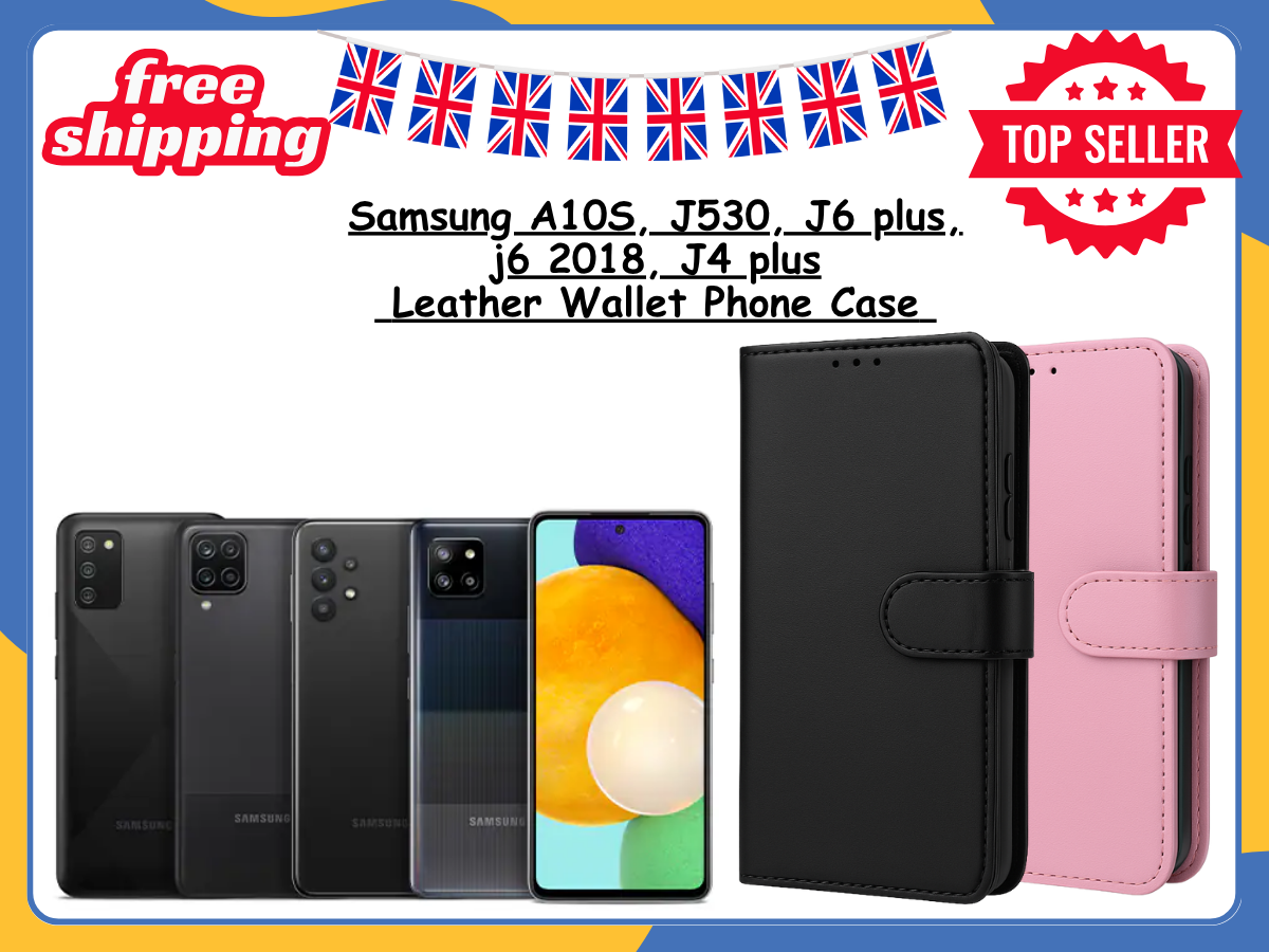 Samsung Galaxy A10S J530 J4 J6 plus Case Leather Wallet Magnetic Phone Cover UK