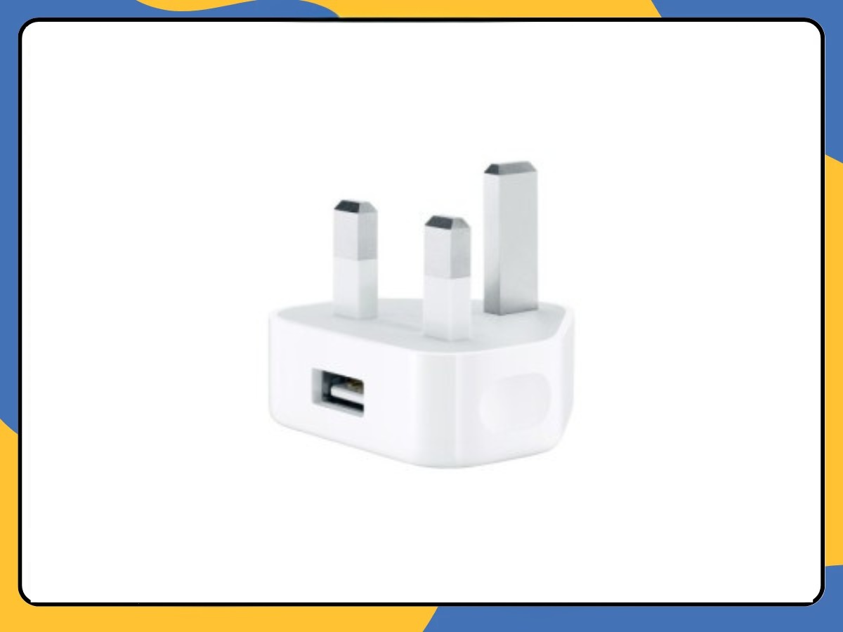 UK 3 Pin USB Wall Charger Plug Mains Fast Charging 1-Port Adapter for All Phones