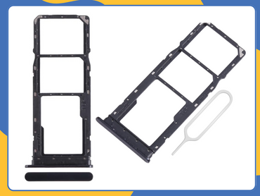 For Samsung Galaxy A05 Dual SIM Card & SD Tray Holder Replacement - OEM Black UK