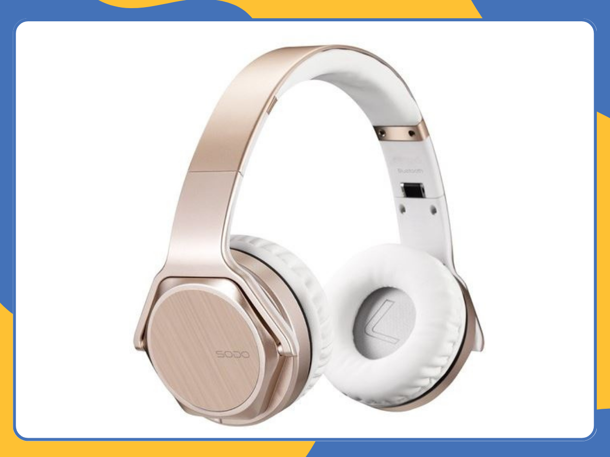 Wireless Bluetooth Over-Ear Headphones Noise Cancelling Headset with Microphone