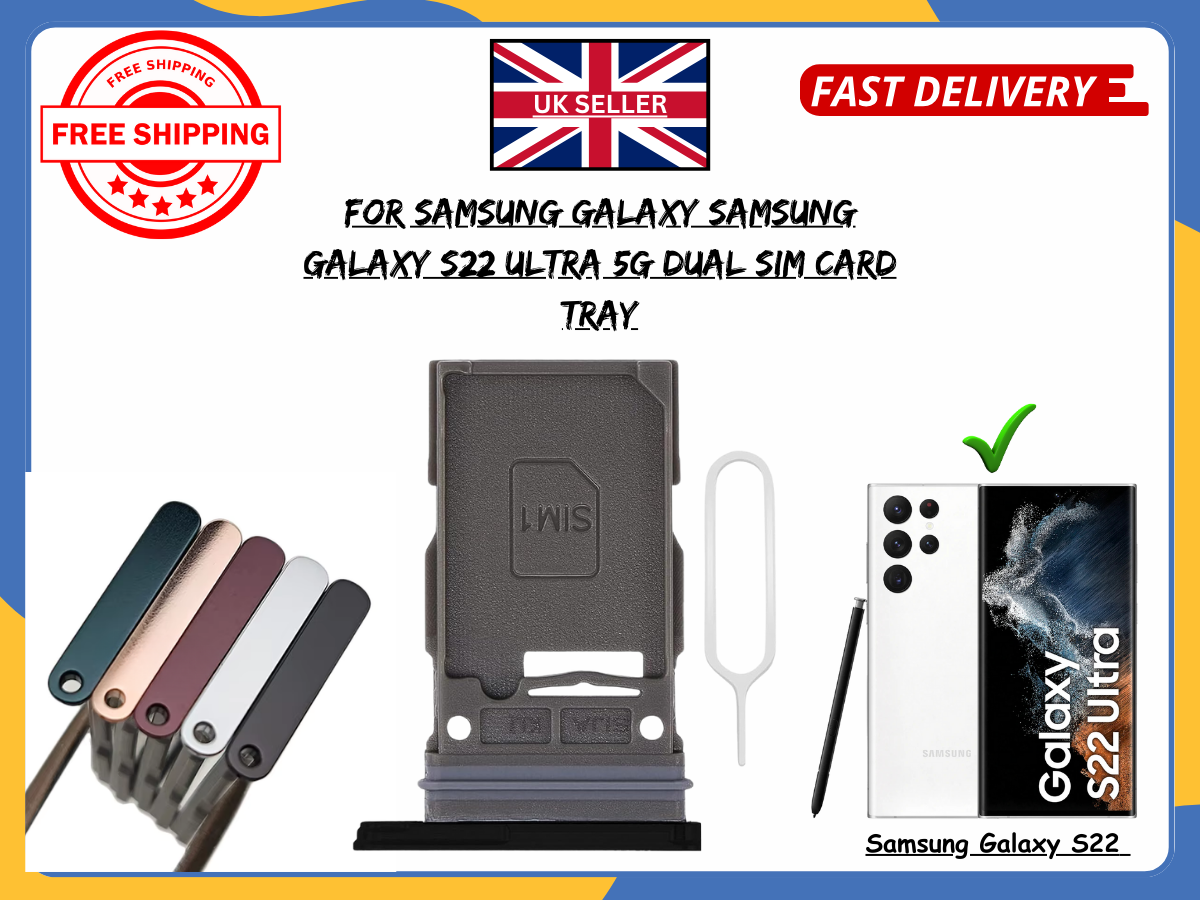 For Samsung Galaxy S22 Ultra SM-S908B SIM Card Tray Slot Holder Replacement UK
