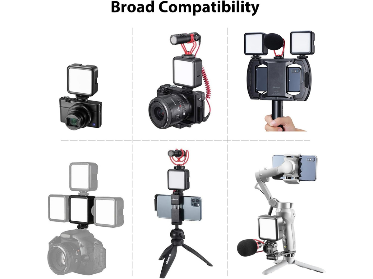 Portable RGB LED Video Light Mini Photography Fill Light for Camera & Streaming