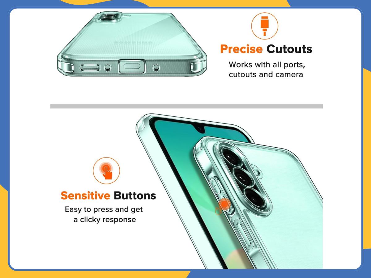 Samsung Galaxy A26 5G Clear Silicone Gel Case β Shockproof TPU Phone Cover
