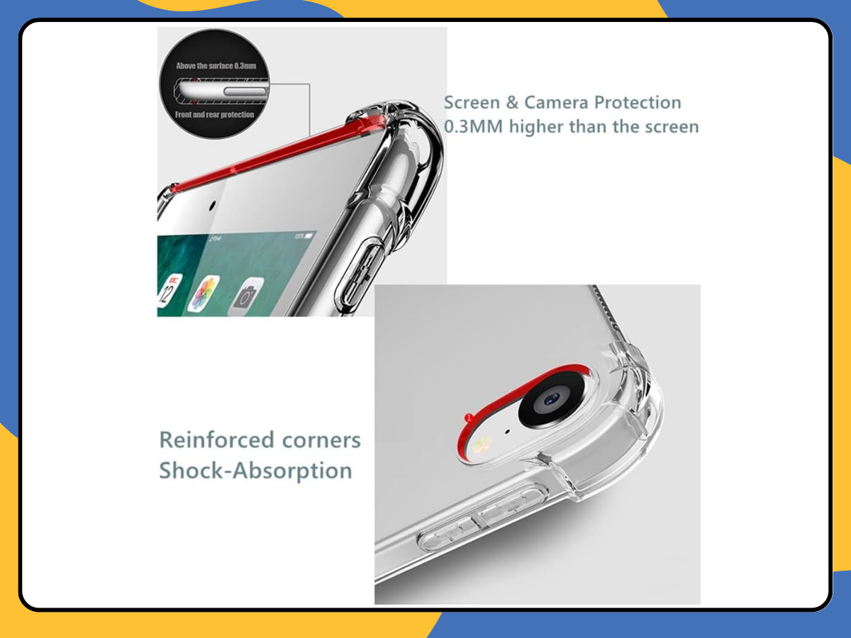 Apple iPad Air Shockproof Clear Silicone Case Slim TPU Gel Cover for Tablet UK