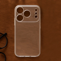 Clear gel case with precut camera holes