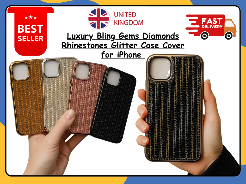 Luxury Glitter Bling Diamond Case For iPhone 7 8 11 12 13 14 15 Plus Pro Max UK