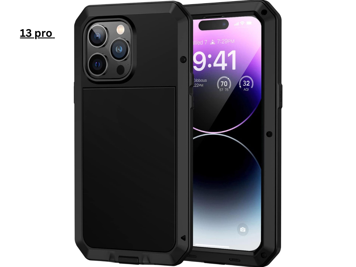 Aluminum Heavy Duty Armor Military Screw Case for iPhone 7-16 Pro Max & S21-S24