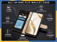 Honor 90 Smart / 200 Pro/ X7b Slim Magnetic Flip Leather Book Wallet Stand Cover