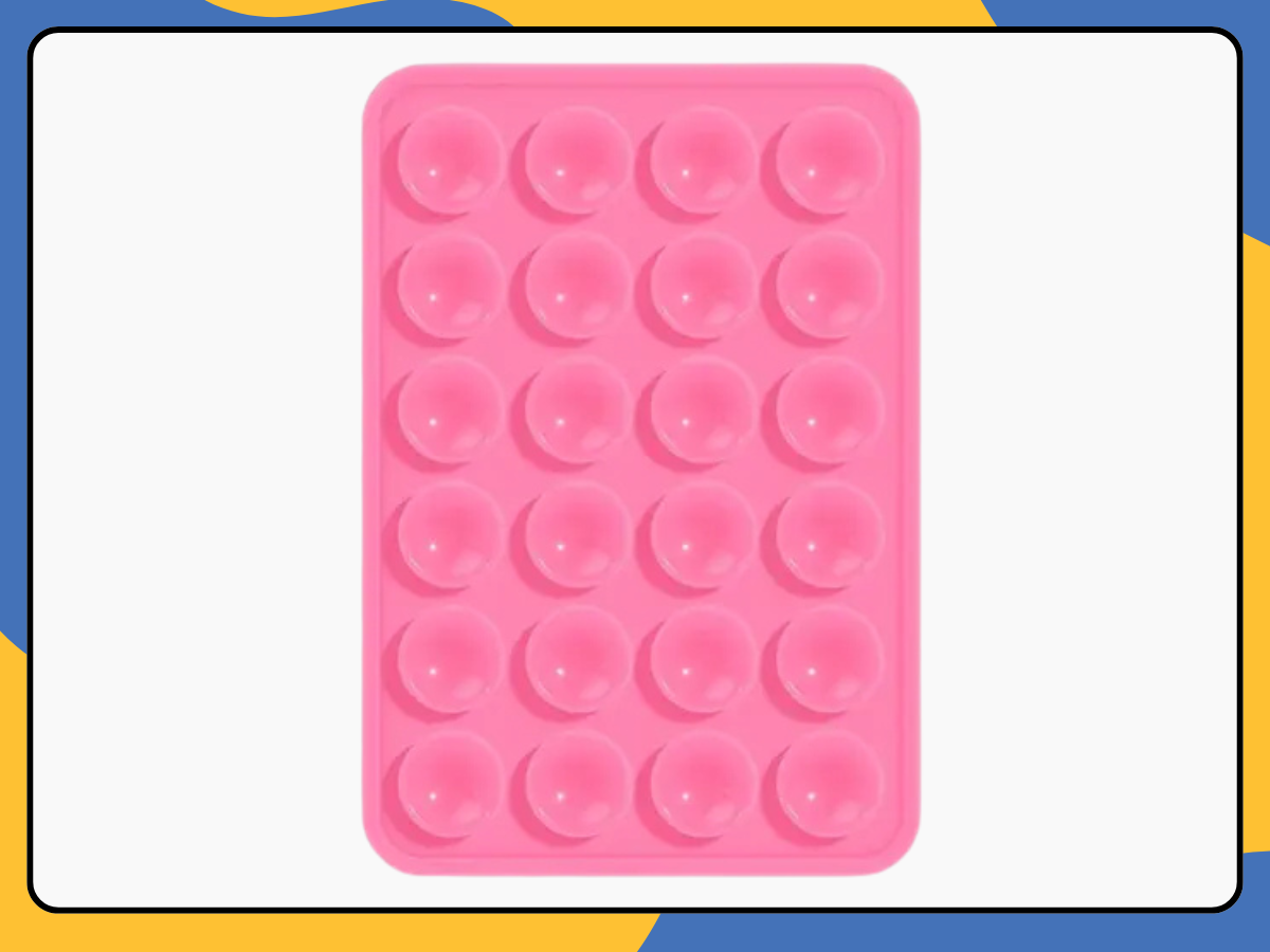 Silicone Suction Cup Phone Holder Sticky Adhesive Mount Pad for Desk, Glass UK