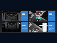 Bluetooth 5.0 FM Transmitter Wireless Car Adapter | MP3 Player &Dual USB Charger