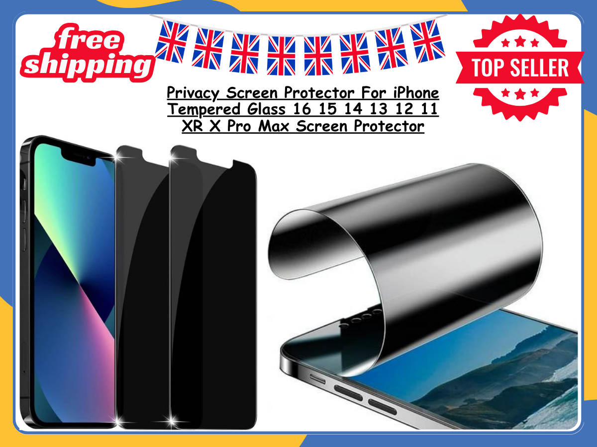 Privacy Tempered Glass Screen Protector For iPhone 16 15 14 13 12 11 XR Pro Max
