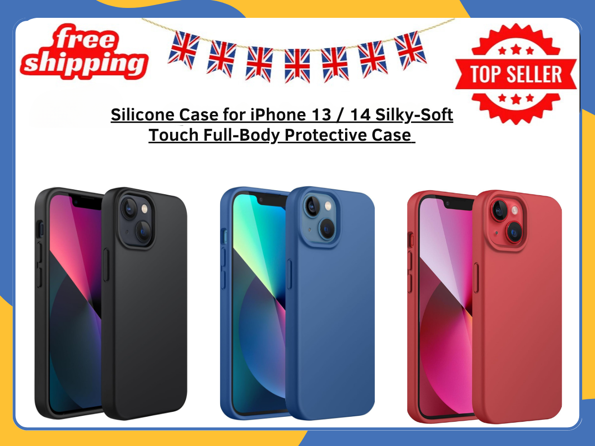 iPhone 13 14 Liquid Matte Silicone Case Shockproof TPU Back Slim Phone Cover UK