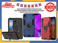 Shockproof Ring Armor Stand Case Cover For iPhone 6 7 8 Plus X XS 11 12 Pro Max