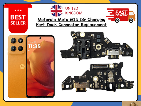 New Motorola Moto G15 Charging Port Dock Connector Flex Cable Mic Replacement UK