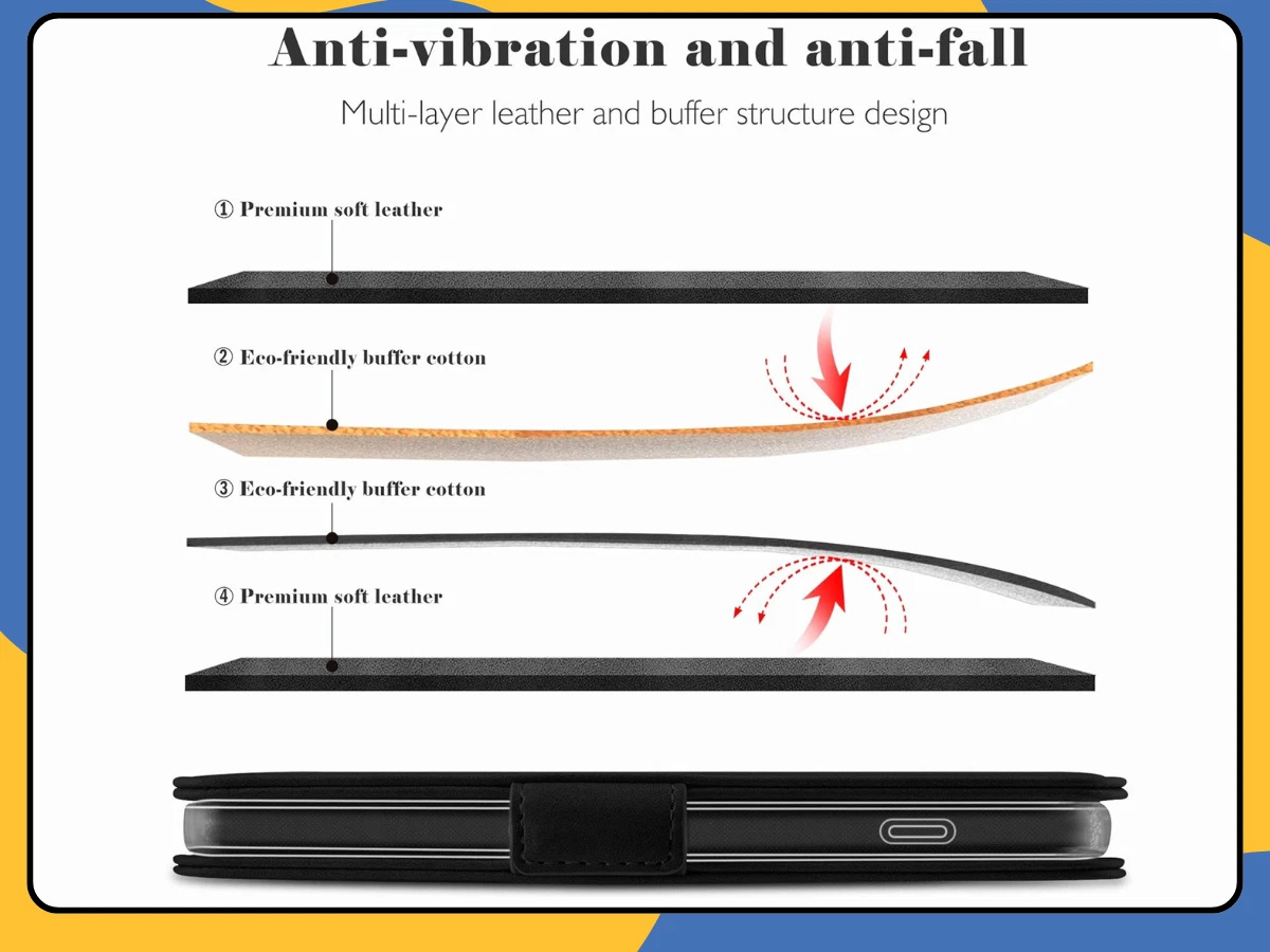 Honor X6B Wallet Case PU Leather Flip Stand Cover with Card Slots Magnetic Black