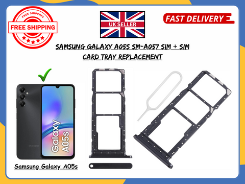 For Samsung Galaxy A05s SM-A057 Dual SIM SD Card Tray Slot Holder Replacement UK
