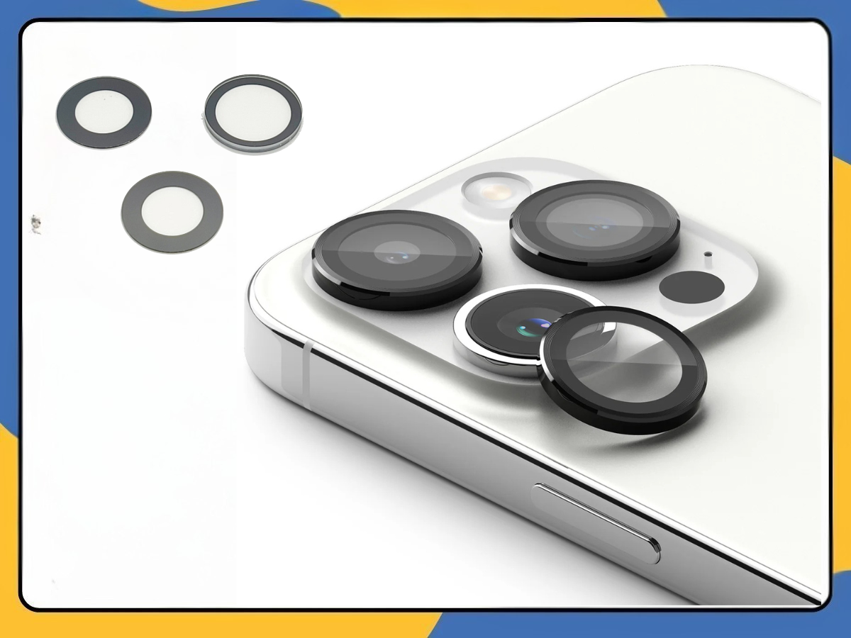 iPhone 15 Pro Max Rear Camera Glass Lens Replacement 3pc Adhesive OEM Quality UK