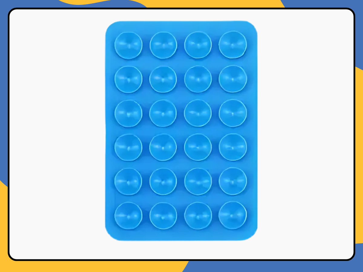 Silicone Suction Cup Phone Holder Sticky Adhesive Mount Pad for Desk, Glass UK