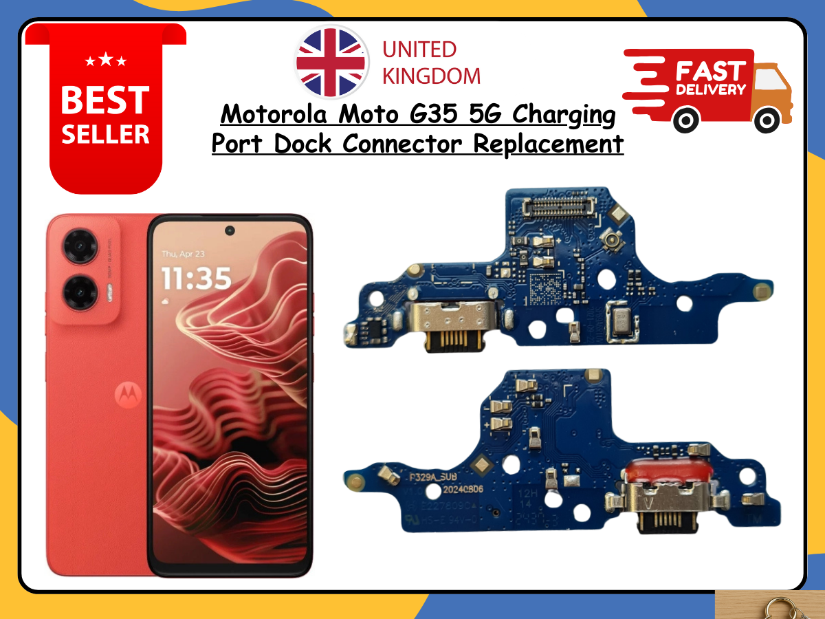 New Motorola Moto G35 5G Charging Port Dock Connector Flex Cable Replacement UK