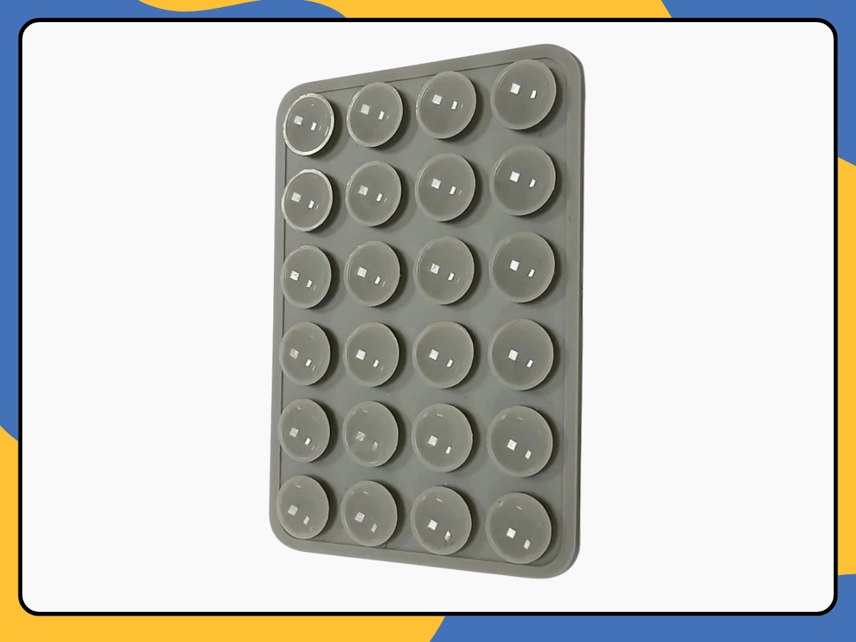 Silicone Suction Cup Phone Holder Sticky Adhesive Mount Pad for Desk, Glass UK