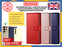 For Samsung Galaxy S25/S25+/S25 Ultra Leather Wallet Flip Case Cover Stand UK