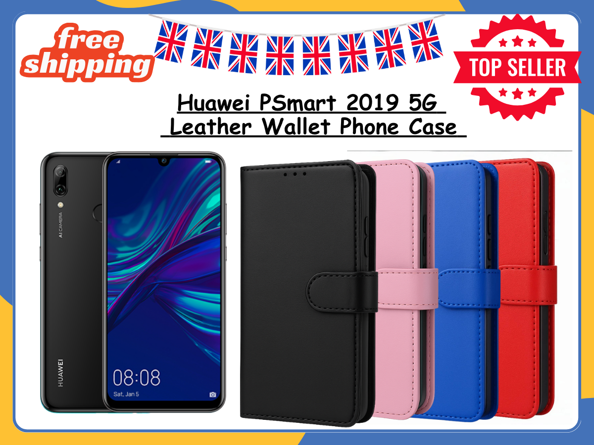 Case For Huawei P Smart 2019 5G Leather Flip Shockproof Wallet Book Phone Cover